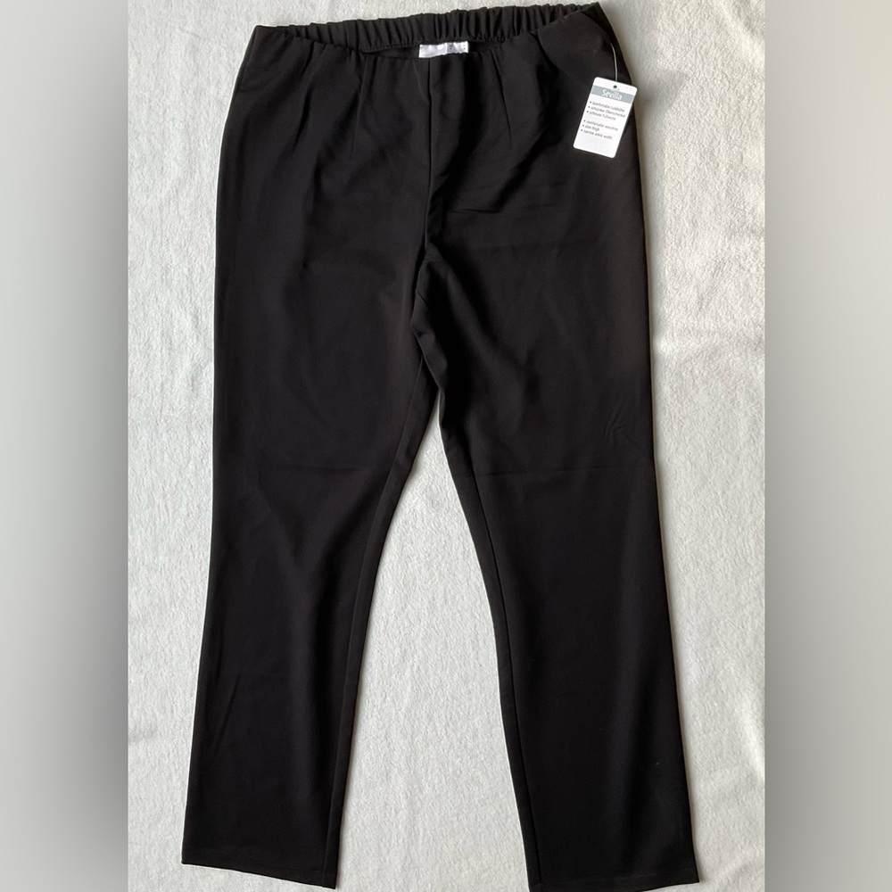 NWT Seville pull on elastic waist pants size 12